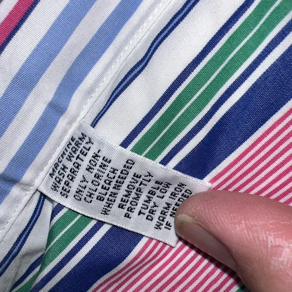 Polo Ralph Lauren Classic Fit Multi Color Shirt Mens XL Long Sleeve Button Up - Picture 8 of 8